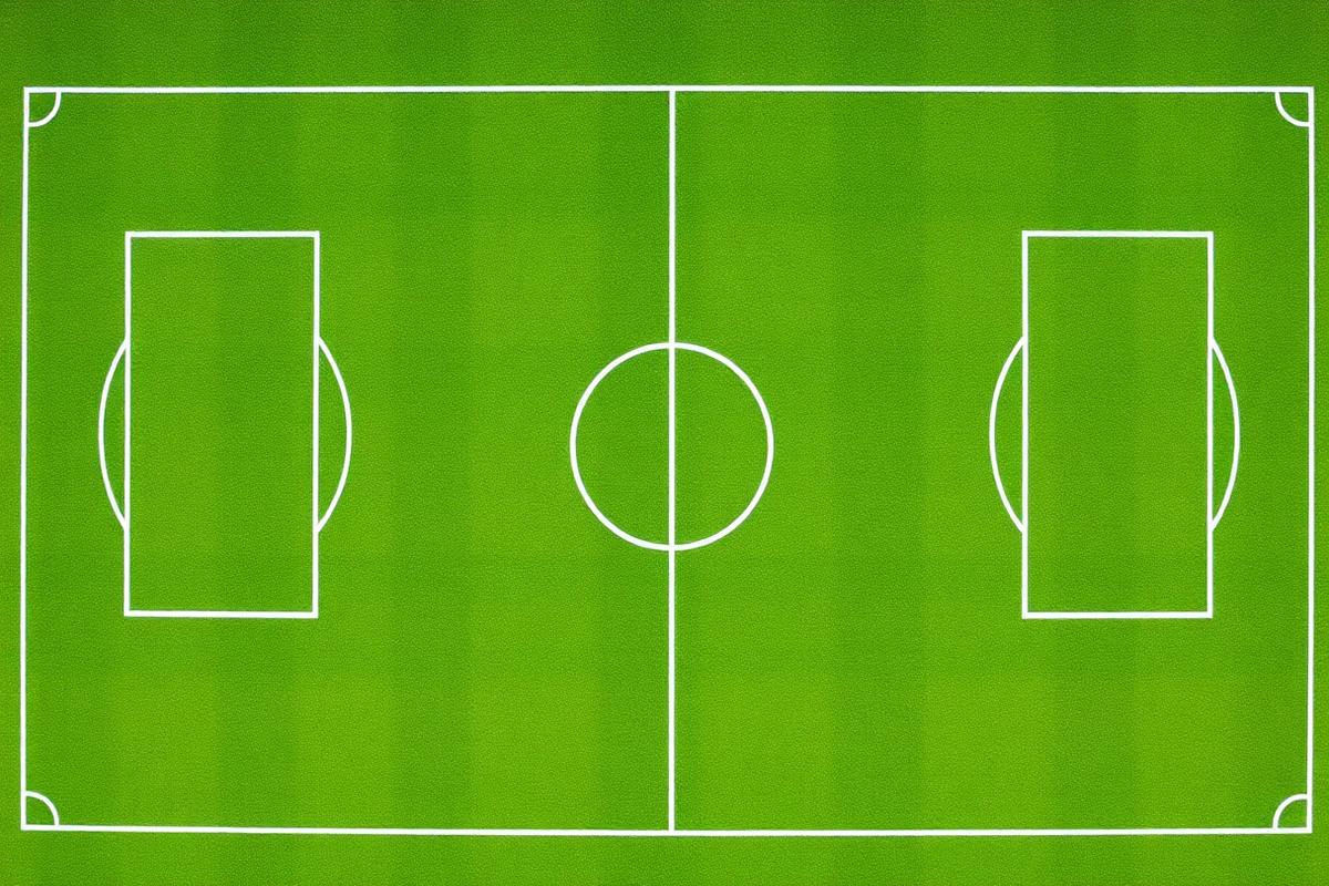 Lapangan sepak bola dari udara